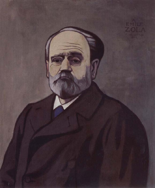 Felix Vallotton Portrait decoratif of Emile Zola oil painting image